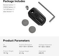  Télécommande sans fil pour appareil photo Sony, Canon, Nikon, compatible avec Sony, Canon et Nikon-3902