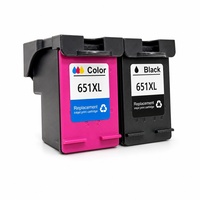 Cartouche d'encre remanufacturée YuXin 651XL, coque d'origine, rendement élevé, couleurs vives pour imprimante HP DeskJet Ink Advantage