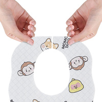 Fabricants de bavoirs jetables Momotaro vente en gros bavoir bébé de dessin animé de protection de l'environnement imperméable et anti-taches.