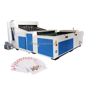Emballage automatique Casino Poker Cartes à jouer Making <span class=keywords><strong>Maker</strong></span> Apprentissage Cartes Flash Refendage Correspondant Assemblage Machine Prix - Product Image 1