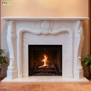 आप ठीक इनडोर आधुनिक सरल सफेद संगमरमर पत्थर की फिजगह - Product Image 1