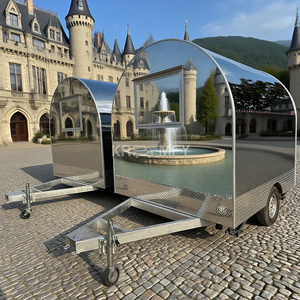 Chariot de service de café rétro 2025, camion chaud pour vente directe d'usine, cuisine mobile, remorques alimentaires pour hot-dogs et barbecue - Product Image 4