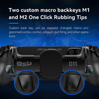 Control de Juego Inalámbrico D11 con Bluetooth para Switch, PC, iOS, Android, Joystick Móvil con Gatillo Hall y Tecla Trasera Macro
