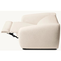 Fauteuil inclinable de luxe en tissu crème pour salon moderne – Projets design pour maisons et hôtels