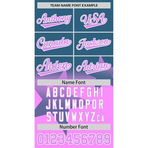 Camiseta de Béisbol Personalizada con Degradado, Unisex para Adultos, Absorbente de Humedad, con Nombre, Número y Nombre del Equipo Personalizados, Diseño Sublimado - Product Image 5