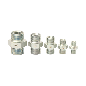 Raccord double mâle BSP forgé en acier inoxydable haute pression pour siège conique à 60 degrés ou joint collé - Product Image 1