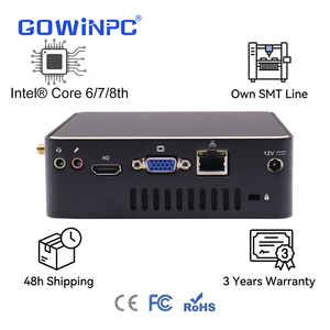 มินิพีซีเกรดอุตสาหกรรม พร้อมซีพียู Intel รุ่นที่ 8 Core i5 i7 Quad Core หน่วยความจำ SSD และโครงอะลูมิเนียมที่แข็งแรงทนทาน - Product Image 1