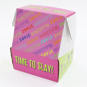 Emballage personnalisé noir ondulé, papier alimentaire, boîte de courrier, pour vêtements, chapeau, banquettes en papier, coffret cadeau, 2 pièces - Product Image 4