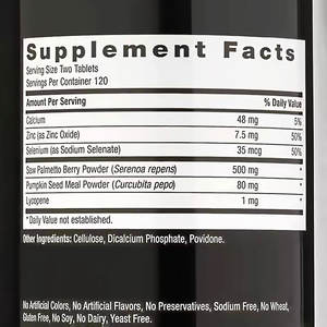 Comprimé personnalisé de bonne qualité formule santé pour la prostate soutien de la fonction normale de la prostate et flux urinaire sain comprimés - Product Image 4