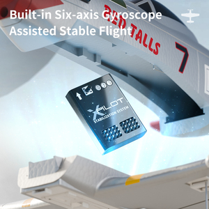 Avión <span class=keywords><strong>RC</strong></span> de 4 Canales, Avión de Combate a Control Remoto Listo para Volar con Giroscopio de 6 Ejes, Fácil de Volar, Aeronave Radiocontrolada de 2.4GHz para Principiantes - Product Image 3