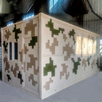 Maison préfabriquée pliable économique, cabane modulaire pliable à faible coût pour l'hébergement temporaire sur chantier