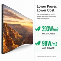 Module d'affichage LED flexible FFP2 pour usage intérieur, écran incurvé pliable, ultra-fin, ultra-léger, épissage sans soudure, 320x160mm, 4200Hz