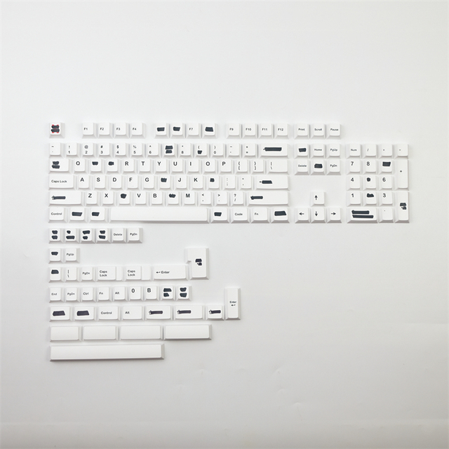 GMK Redacted Cherry Profile 5-side Dye Sublimation PBT Mechanical Keyboard Keycaps
