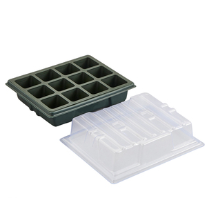 Kit de inicio de <span class=keywords><strong>semillas</strong></span> de macetas de vivero de plástico resistente de 12 agujeros con Caja de cultivo de jardín de germinación <span class=keywords><strong>para</strong></span> plantar <span class=keywords><strong>semillas</strong></span> y plántulas - Product Image 1