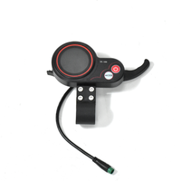 Compteur de vitesse LCD TF-100 le plus vendu avec affichage coloré par segments pour trottinette électrique et moto (60V, 48V, 36V)