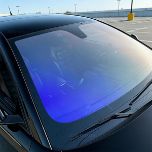 Film solaire teinté bleu caméléon pour pare-brise de <span class=keywords><strong>voiture</strong></span>, protection solaire autocollante pour vitres latérales avant, changement de couleur - Product Image 5