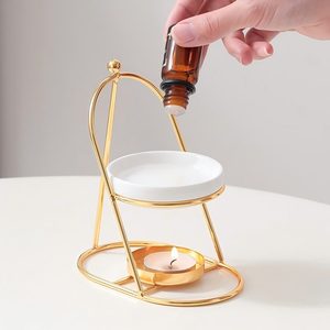 Brûleurs d'huiles essentielles en céramique <span class=keywords><strong>de</strong></span> luxe en gros, brûleurs <span class=keywords><strong>de</strong></span> cire fondue, porte-bougies chauffe-plat, diffuseurs parfumés, décorations pour la maison aux meilleurs prix - Product Image 2
