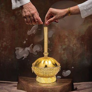 Elegant Gold-Edge Stainless Steel Chafing Dish Set 4.5L/6L/8L Electric/Gas/Solid Alcohol Warmer for Hotels & Restaurants - Product Image 3