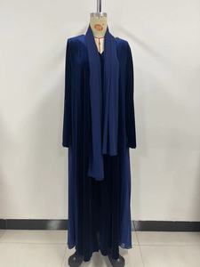 सर्दियों के नए डिजाइन पैचवर्क मखमली लंबी आस्तीन आस्तीन के बाहरी कवर बड़े वस्त्र के साथ बाहरी कवर बड़े वस्त्र खुले हुए - Product Image 6