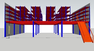 Platform Mezzaninevloerrek voor magazijnopslag - Product Image 6