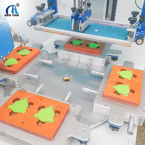 Máquina de serigrafía Haotian S-1525P4N 150x250mm semiautomática de 2 estaciones, impresora eléctrica para impresión de lotes pequeños - Product Image 3