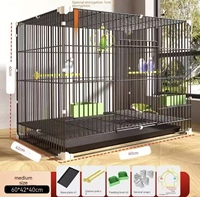 Cage à oiseaux - Cage spéciale pour l'élevage de groupes d'oiseaux, pour perroquets, corbeaux, phénix, en plastique, boîte pour usage domestique, grande taille