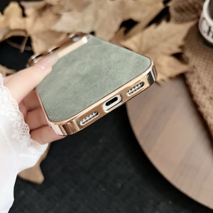 <span class=keywords><strong>Funda</strong></span> para Teléfono de Piel Sintética con Textura de Piel de Cordero para <span class=keywords><strong>iPhone</strong></span> <span class=keywords><strong>11</strong></span> 12 13 14 15 16 17 Pro Max, Estilo Vintage, Simple y Ejecutivo - Product Image 5