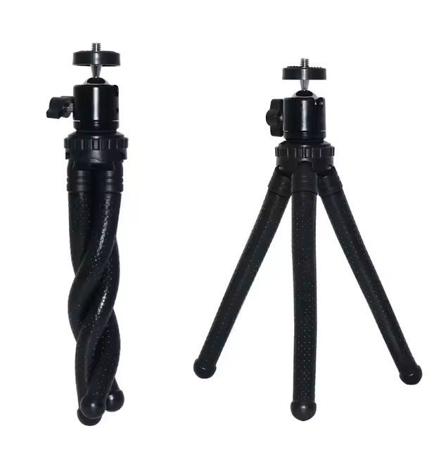 Portable Flexible Octopus Tripod for Action Camera GoPro Insta360 DJI Osmo 360 Adjustable Mini Tripod Stand Vlog Hiking Travel