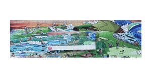 Vente en gros de 750 pièces de puzzles de paysages Puzzle à impression personnalisée Scies sauteuses rectangulaires de 1000 pièces - Product Image 3