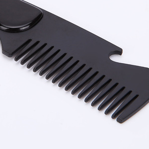 Mini peigne à barbe portable en plastique à dents larges pour hommes, outil de coiffure - Product Image 3