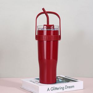 Vaso Térmico Personalizado OEM de Acero Inoxidable 304 de 40 oz para Viajes y Coche con Aislamiento al Vacío, Tapa y Asa Metálica - Product Image 2