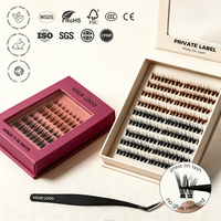 Nouvel Arrivage Cils en Grappe Auto-adhésifs à Presser Sans Colle Cils Segmentés Doux Faux Cils Maquillage Quotidien