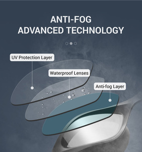 60 שנים יצרנית מקצועי מירוץ אימון משקפיים משקפי מגן נגד ערפל ערפל לשחות משקפי מגן ב כחול לבן אדום - Product Image 4
