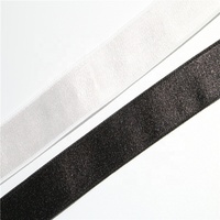 Bande élastique brillante pour bretelles de soutien-gorge en noir et blanc, sangle en velours léger pour sous-vêtements