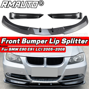 5Pcs E90 Car Front Bumper <b>Lip</b> Splitter Diffuser Body Kit Spoiler Bumper Guard Protector for BMW 3 Series E90 E91 LCI 2005-2008 - Product Image 1