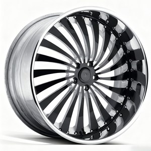 Cerchi in Lega Forgiati Bku <span class=keywords><strong>2</strong></span> Pezzi 6x139.7 per Cadillac Escalade V Cybertruck Tahoe Hummer Ev Personalizzati Neri 24 Pollici a Profilo Ribassato - Product Image 3