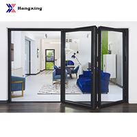 Puerta Plegable de Vidrio para Exterior, Puerta Plegable de Vidrio para Interior, Puerta Plegable de Vidrio para Balcón, Puerta Plegable para Sala de Estar, Puerta Plegable para Tienda