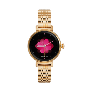 Reloj Inteligente DM70 AMOLED para <span class=keywords><strong>Mujer</strong></span>, Pantalla Pequeña de 1.04 Pulgadas, Llamadas Bluetooth, Monitor de Oxígeno en Sangre, Reloj Inteligente de Moda de Acero Dorado para Damas - Product Image 3