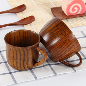 Japanese Wooden <b>Cups</b> Creative Ziziphus Jug <b>Tea</b> <b>Cup</b> Office Coffee Mug <b>Large</b> Belly Beer <b>Cup</b> Custom Logo - Product Image 2