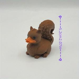 Divertido Ardilla-Pato Impreso en 3D, Diseño Moderno de Mediados de Siglo, Regalo de Graduación, No Requiere Electricidad - Product Image 3