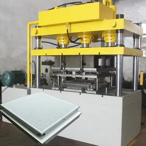 Vier Säulen Single Action Metall Deckenplatte Hydraulik presse Maschine Hand Hydraulik presse