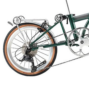 CRANSTON Vélo pliant pour adultes de style sportif à 9 vitesses, cadre en acier V, super léger et portable, roues de 16 pouces, capacité de charge de 110 kg, ZXC-1 - Product Image 3