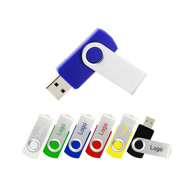 Promotional Swivel USB 4GB/8GB/16GB Custom Logo Keychains 30mb 3.0me Reading Speed USB 2.0 Interface Flash Drives