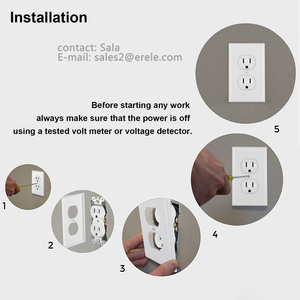 Tomacorriente Dúplex 15A 125V Tipo Americano, Enchufe de Pared, Contacto Eléctrico, Receptáculo Aprobado por <span class=keywords><strong>UL</strong></span> - Product Image 4
