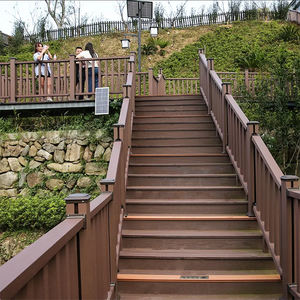 <span class=keywords><strong>Balustrade</strong></span> en composite <span class=keywords><strong>PVC</strong></span> facile à installer, anti-termite, résistante aux intempéries, imperméable, anti-décoloration, pour escaliers et villas - Product Image 6