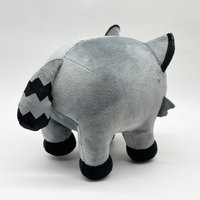 Boneka Rakun Liar Custom Pabrik, Isi Kapas PP, Boneka Hewan, Merchandise Game, Hadiah Boneka Hewan Liar Hutan