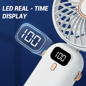 Portable USB Rechargeable Mini Ventilador Foldable Hanging <strong>Neck</strong> <strong>Fan</strong> Five-Speed Wind Wearable Cooling Pocket Rechargeable <strong>Fan</strong> - Product Image 2