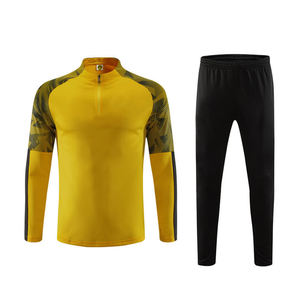 Fußballtrikot für Herren, Langärmliges, Atmungsaktives Trainingsjacken- und Hosenset, Neuestes Vereins-Trainingsanzug - Product Image 4