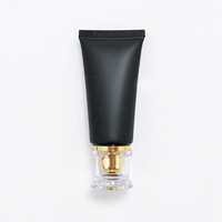 30g Vide Maquillage Noir Tube Souple Cosmétique Crème Lotion Bouteille En Plastique Squeeze Tube