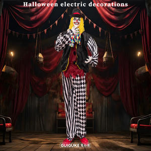 Sensor de movimiento aterrador <span class=keywords><strong>mago</strong></span> payaso De pie Prop decoración de <span class=keywords><strong>casa</strong></span> embrujada de Halloween decoración aterradora - Product Image 2